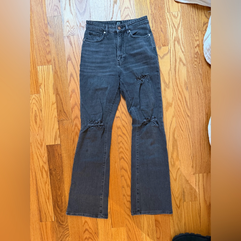 BDG Black Mini Flare Jeans